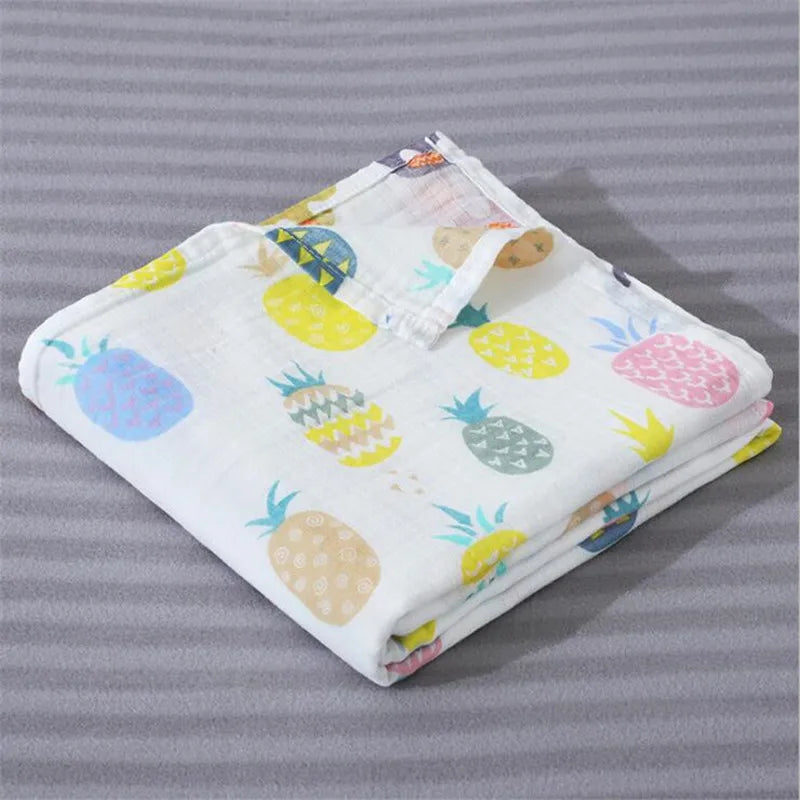 29 Styles of Super Soft Cotton Muslin Baby Swaddle Blankets - 43x43inch