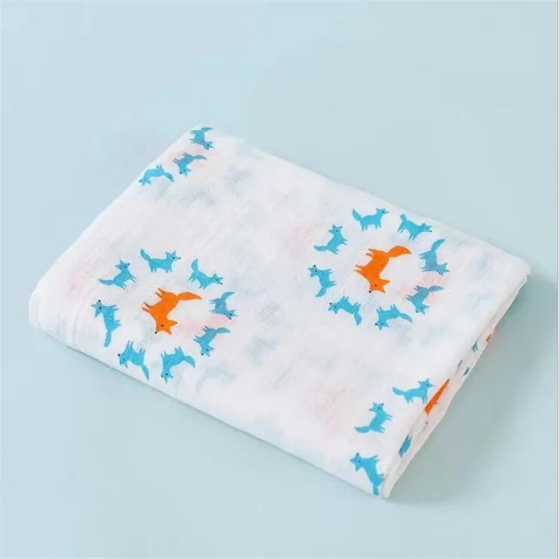29 Styles of Super Soft Cotton Muslin Baby Swaddle Blankets - 43x43inch