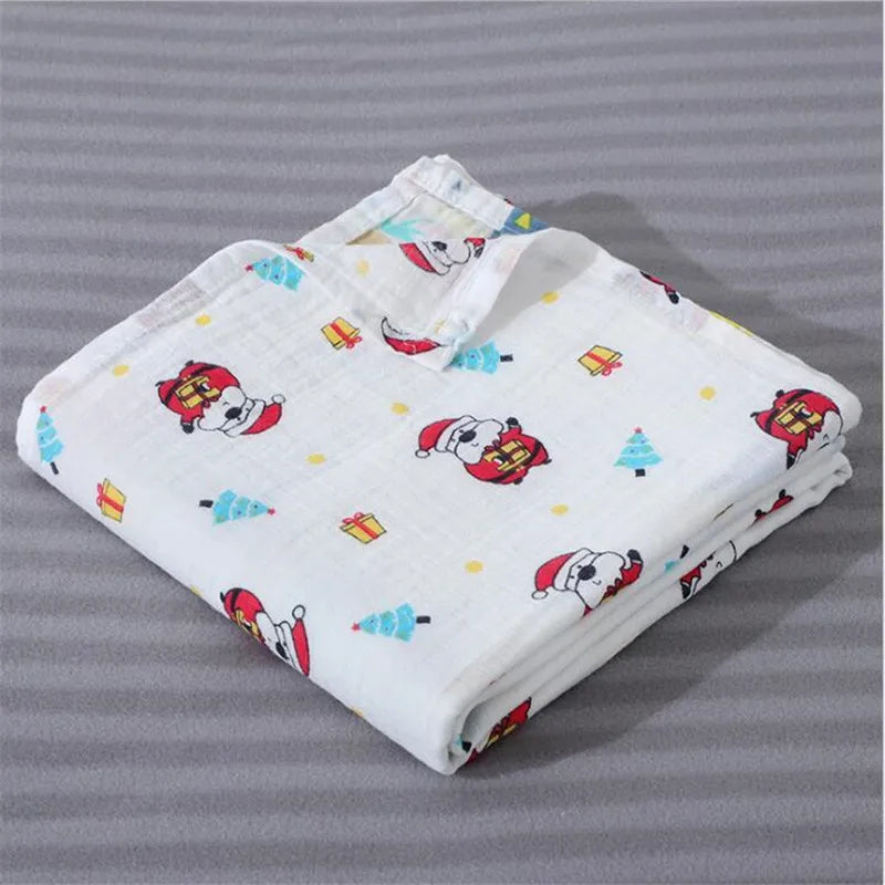 29 Styles of Super Soft Cotton Muslin Baby Swaddle Blankets - 43x43inch