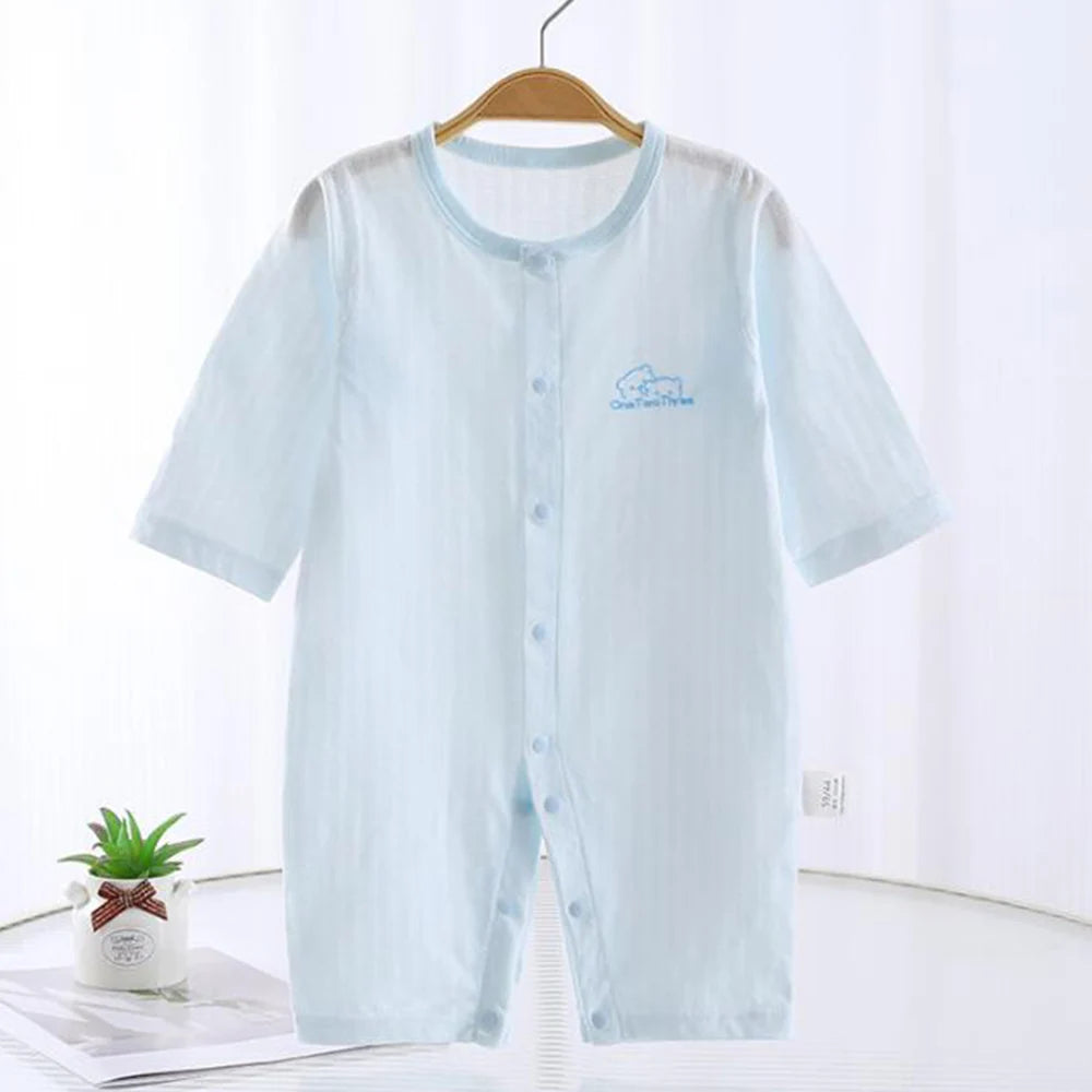 Infant Onesies For Baby Girl and Boy - Cotton Solid Color Long Sleeve Unisex Baby Romper