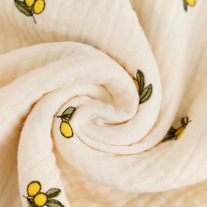 Cotton Muslin Dual Layer Multipurpose Baby Swaddle Blankets - 39.37x39.37inch