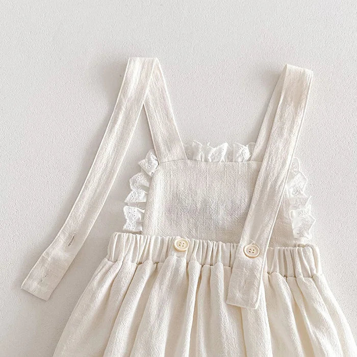 Cute Baby Girls' Knitted Clothing Set - Newborn Baby Girls' Embroidered Bodysuits