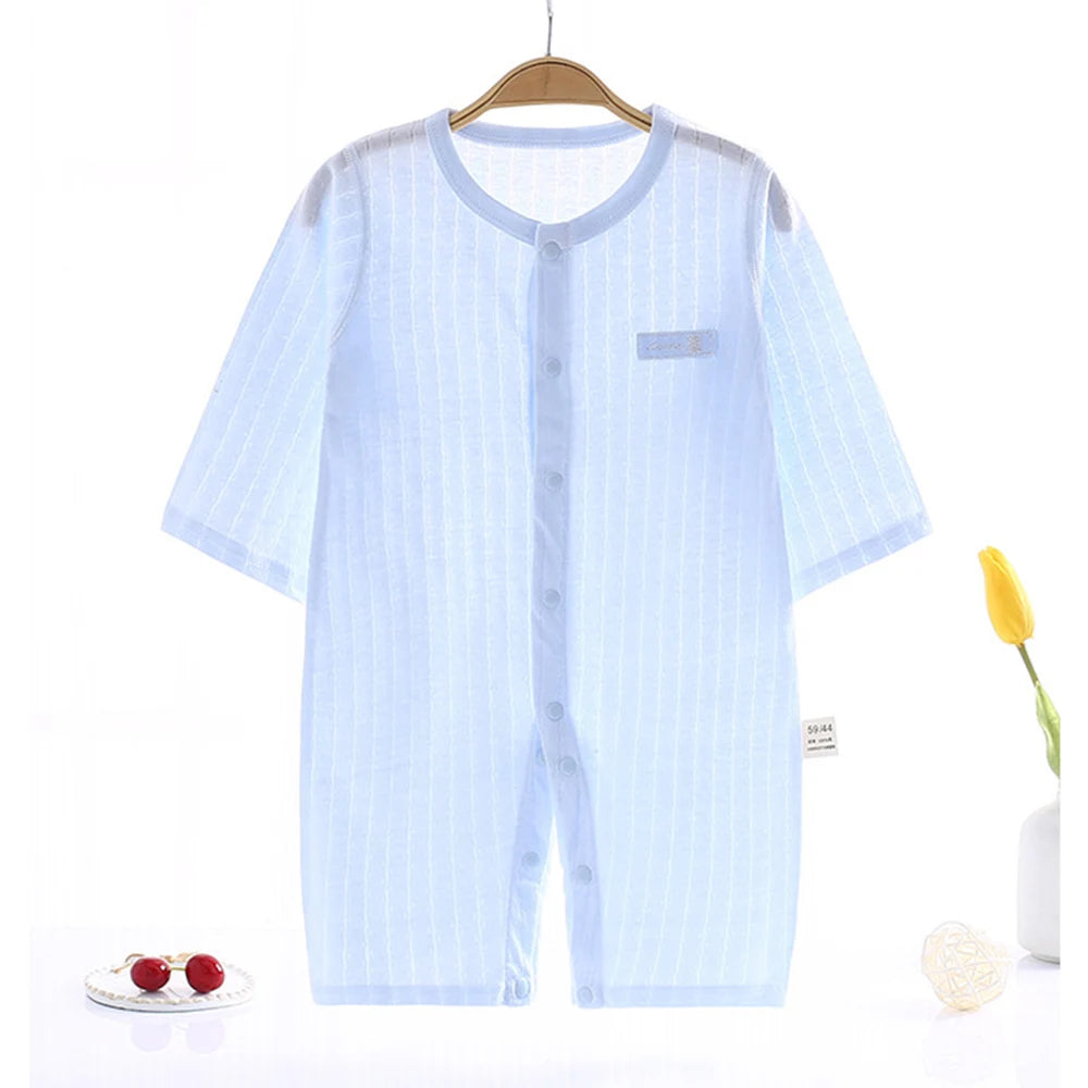 Infant Onesies For Baby Girl and Boy - Cotton Solid Color Long Sleeve Unisex Baby Romper