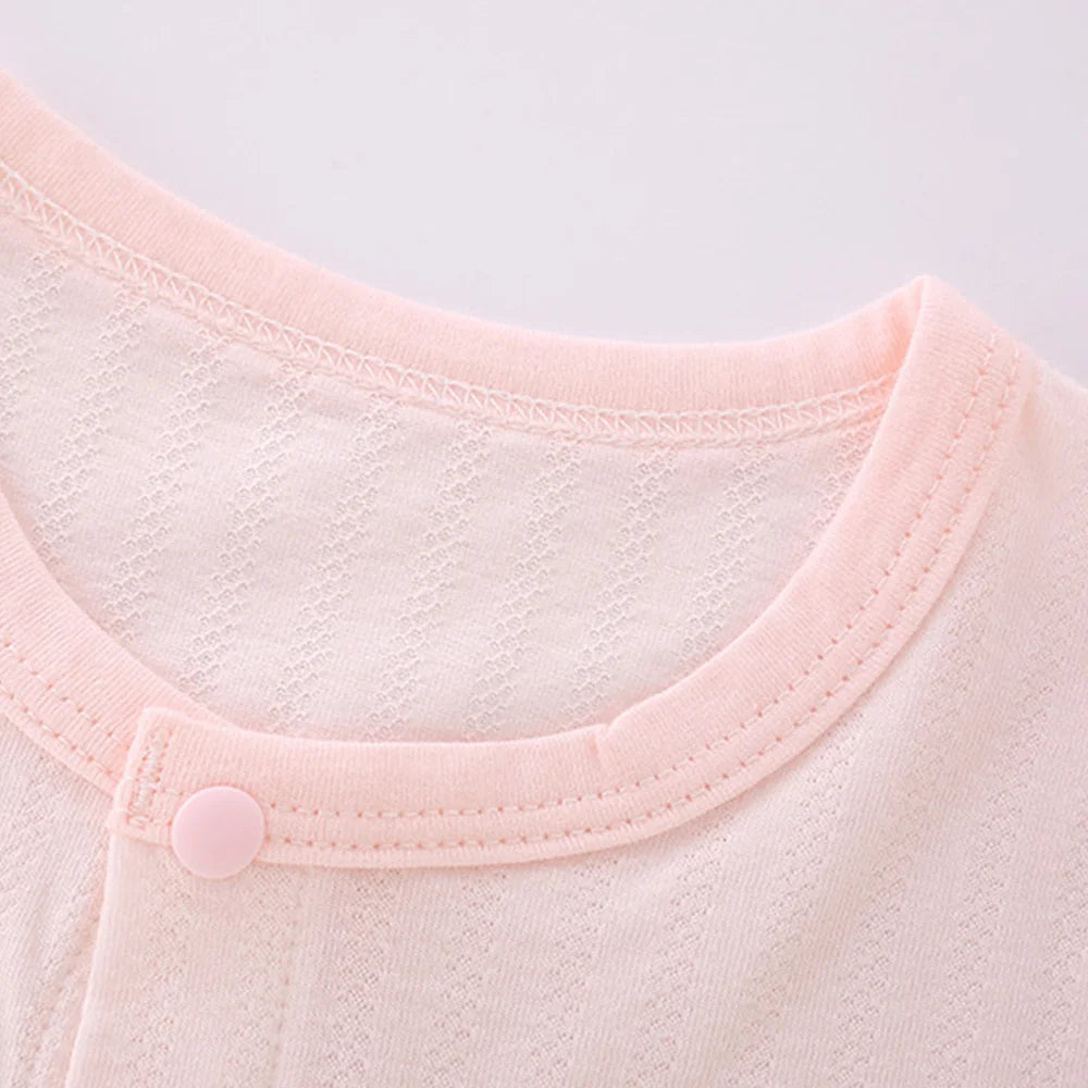 Infant Onesies For Baby Girl and Boy - Cotton Solid Color Long Sleeve Unisex Baby Romper