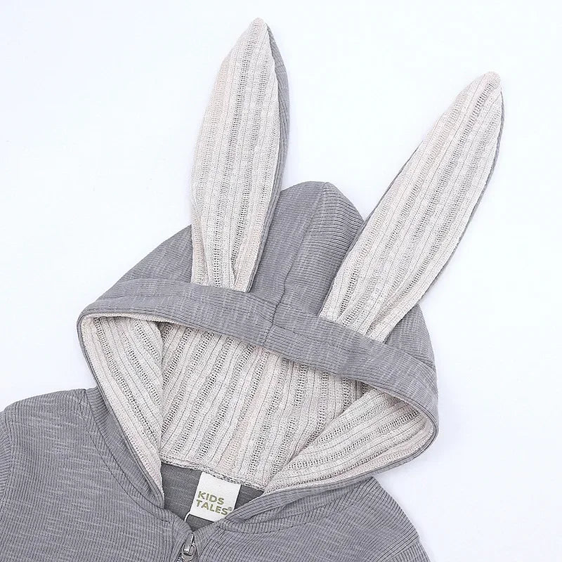 Cute Rabbit Ear Hooded Baby Rompers For Babies Boys Girls Clothes - Newborn Fall Jumpsuits