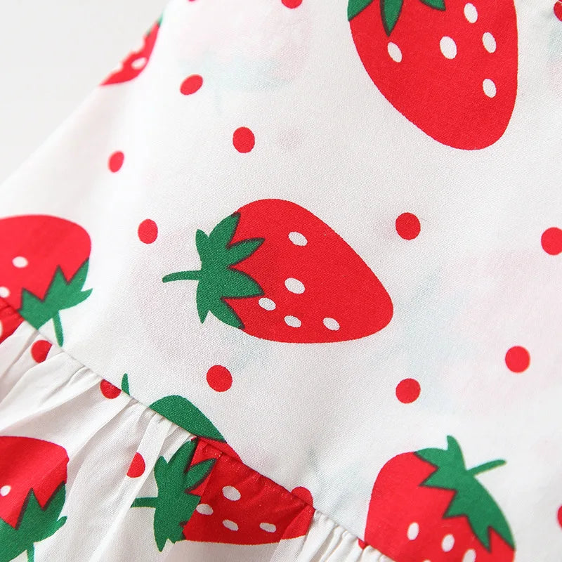 Infant Baby Girl Dress and Hat Set - 0-3M Cotton Dress