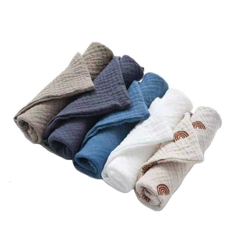 5Pcs Baby Lamby Muslin Burp Cloths