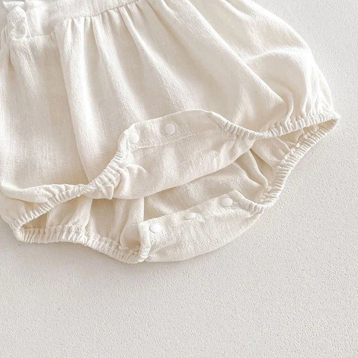 Cute Baby Girls' Knitted Clothing Set - Newborn Baby Girls' Embroidered Bodysuits