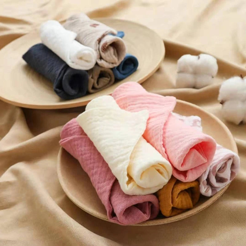 5Pcs Baby Lamby Muslin Burp Cloths