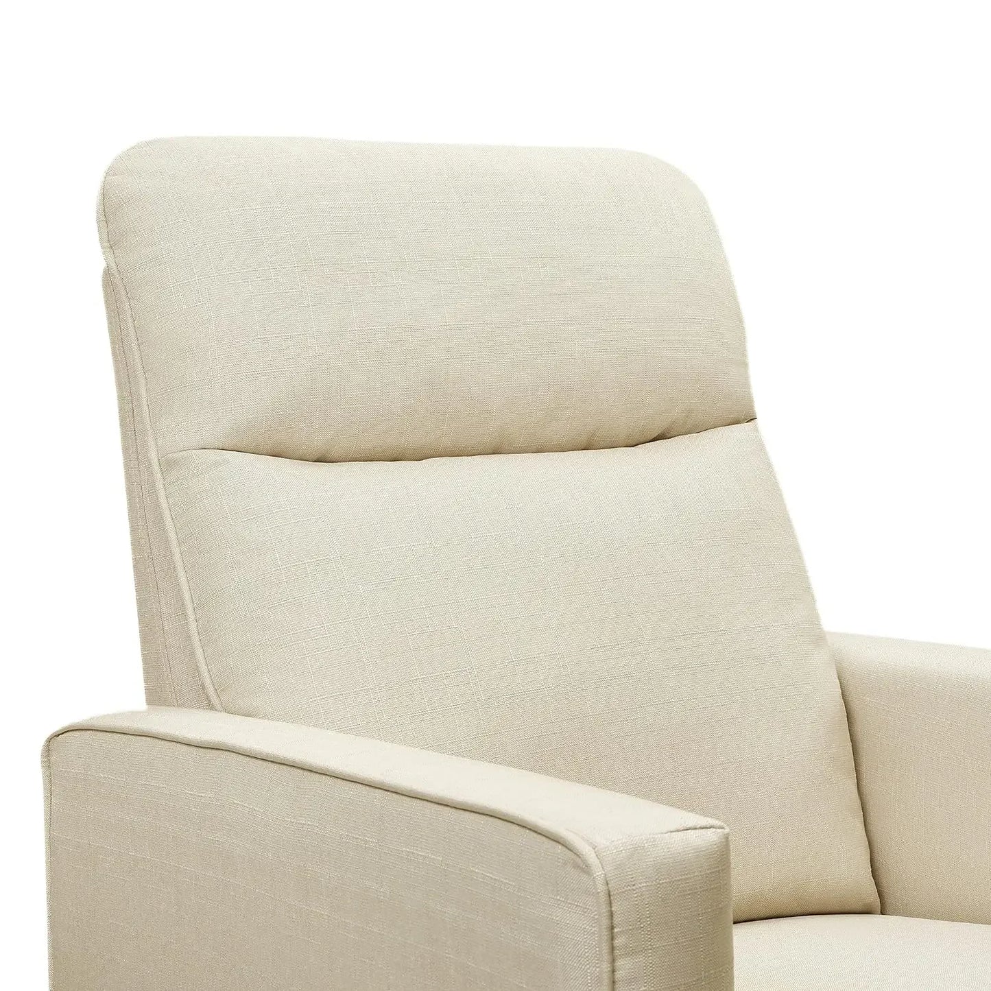 Polyester Pillow-back Swivel Glider in Shadow Grey CertiPUR-US Certified