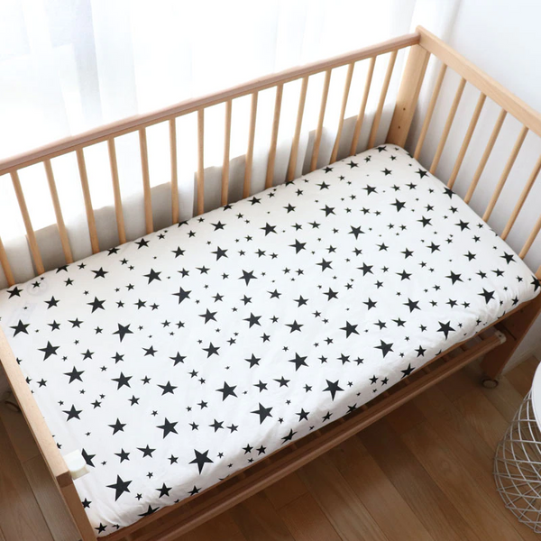 Baby Lamby Stars Crib Mattress Sheet