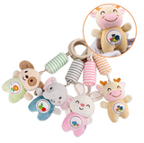 Musical Crib/Stroller Hanging Spiral Teether or Baby Hand Rattle Toys 0-24 Months Babies