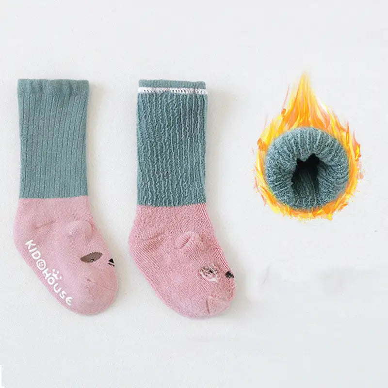 Cozy Terry Baby Floor Socks