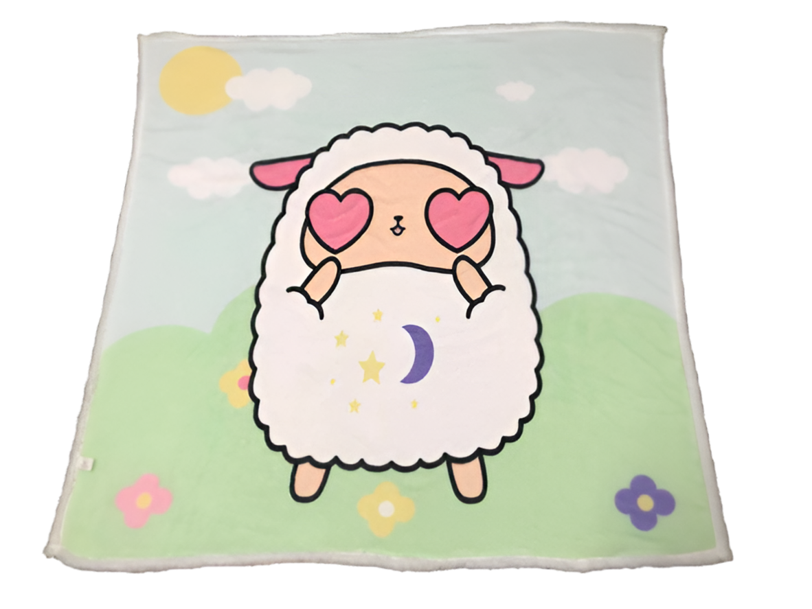 Baby Lamby Soft Plush Blanket with Sherpa Back