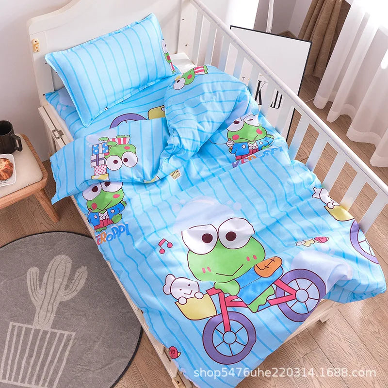 3pcs Nursery Duvet Cover Crib Linen Set Without Filler - Unisex