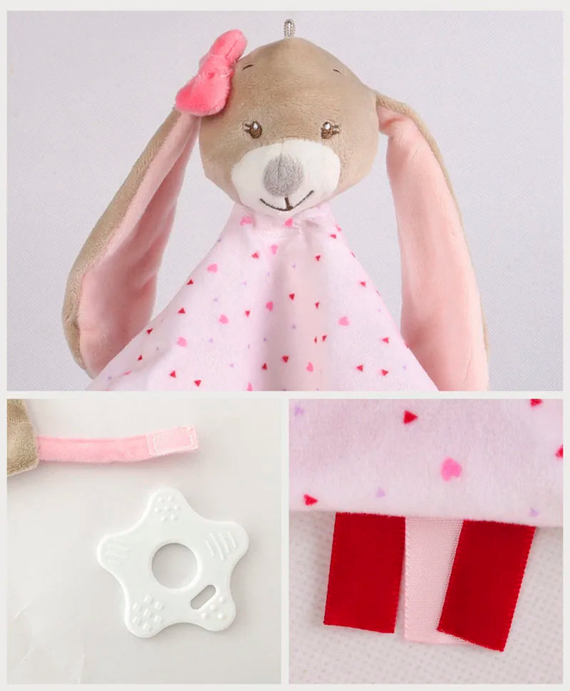 Baby Comfort Soothing Blankets with Animal Toys