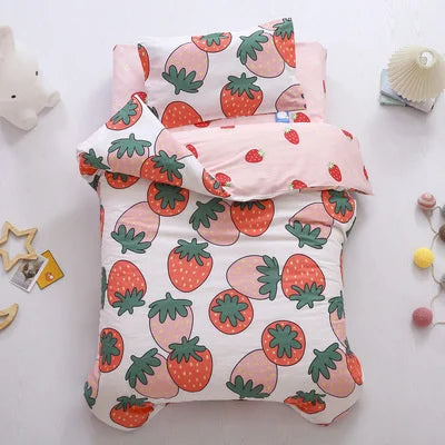 3pcs Set Cotton Baby Bedding Duvet Cover, Crib Sheet, Pillowcase