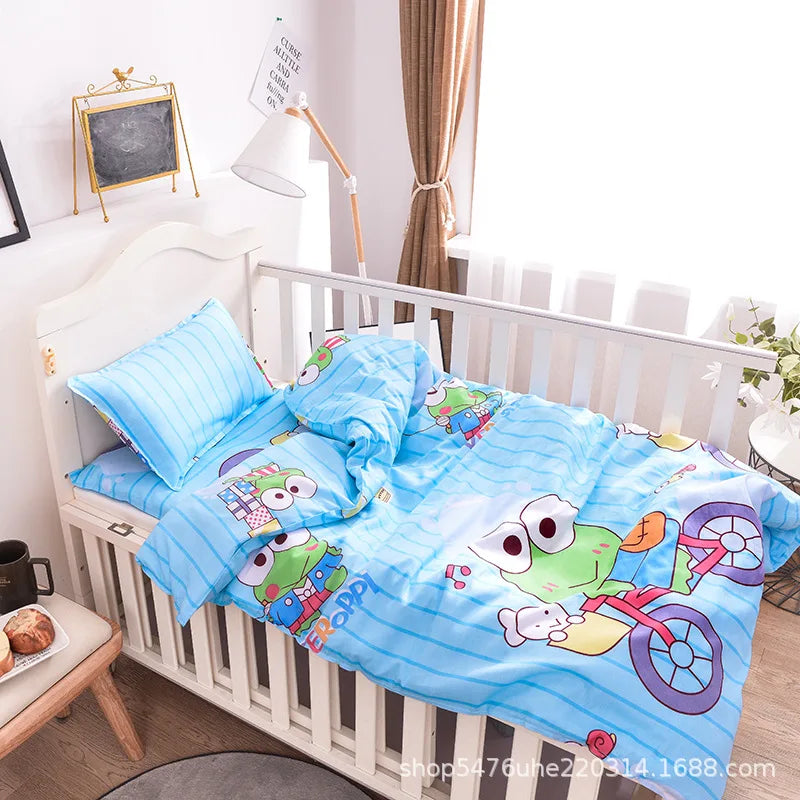 3pcs Nursery Duvet Cover Crib Linen Set Without Filler - Unisex