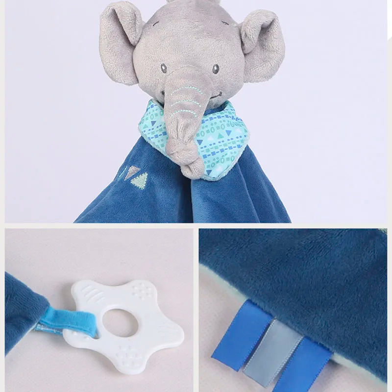 Baby Comfort Soothing Blankets with Animal Toys