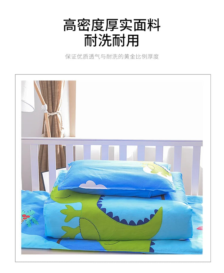 3pcs Nursery Duvet Cover Crib Linen Set Without Filler - Unisex