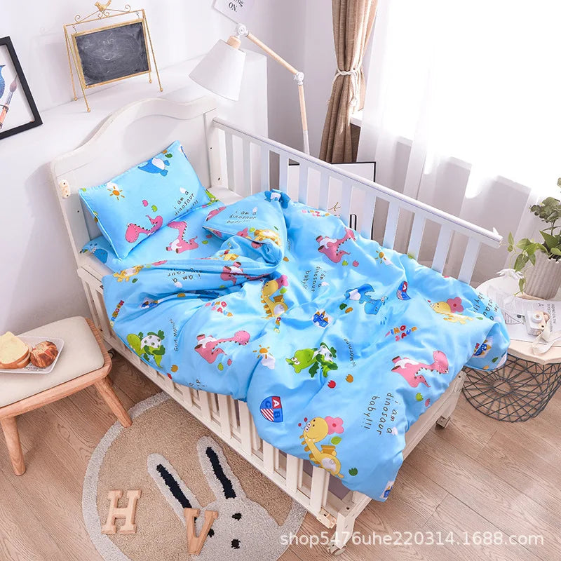 3pcs Nursery Duvet Cover Crib Linen Set Without Filler - Unisex