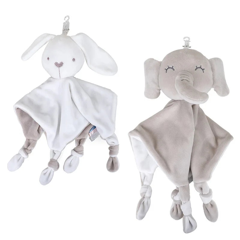 Baby Comfort Soothing Blankets with Animal Toys