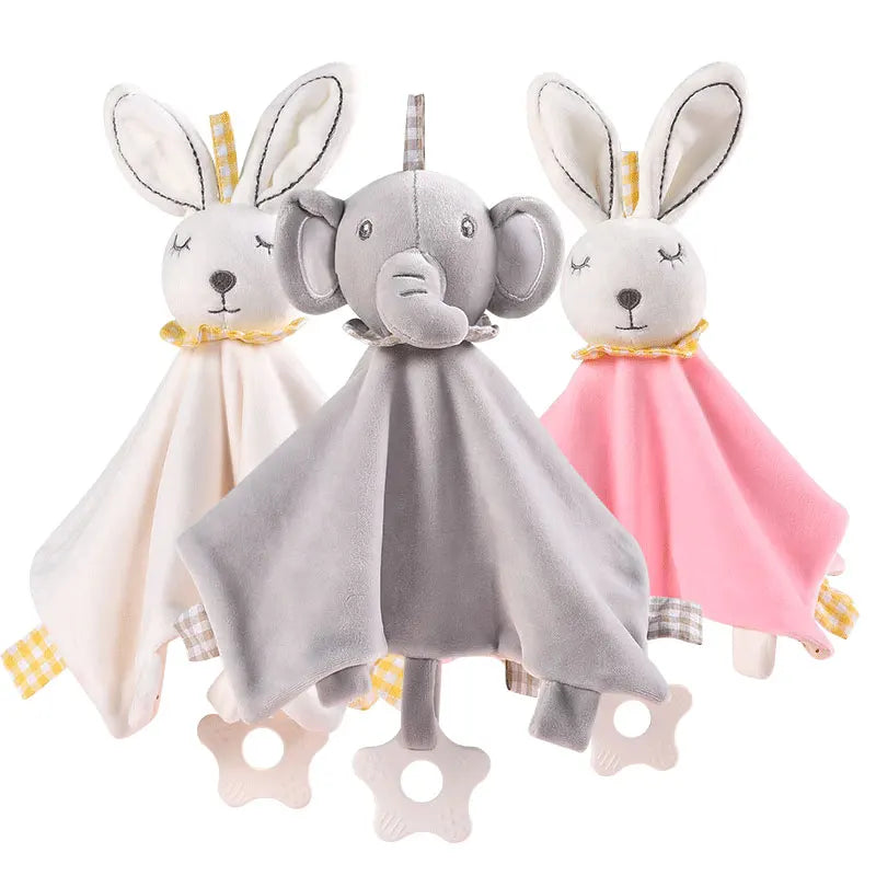 Baby Comfort Soothing Blankets with Animal Toys