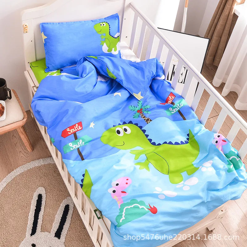 3pcs Nursery Duvet Cover Crib Linen Set Without Filler - Unisex