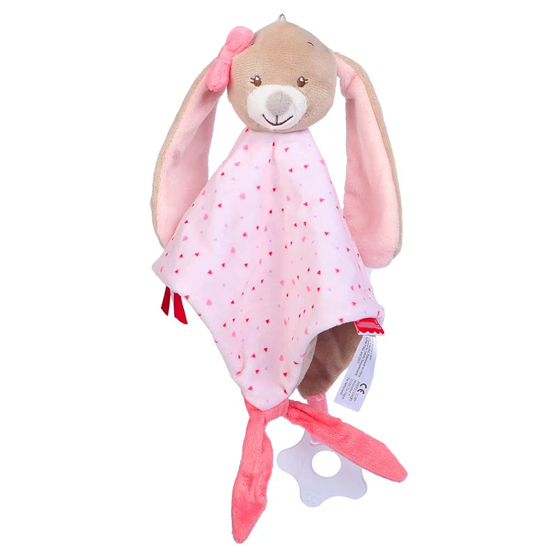 Baby Comfort Soothing Blankets with Animal Toys