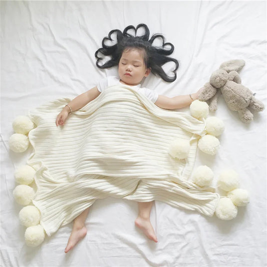 Cute Swaddle Baby Blankets Nordic Photography Props For Children