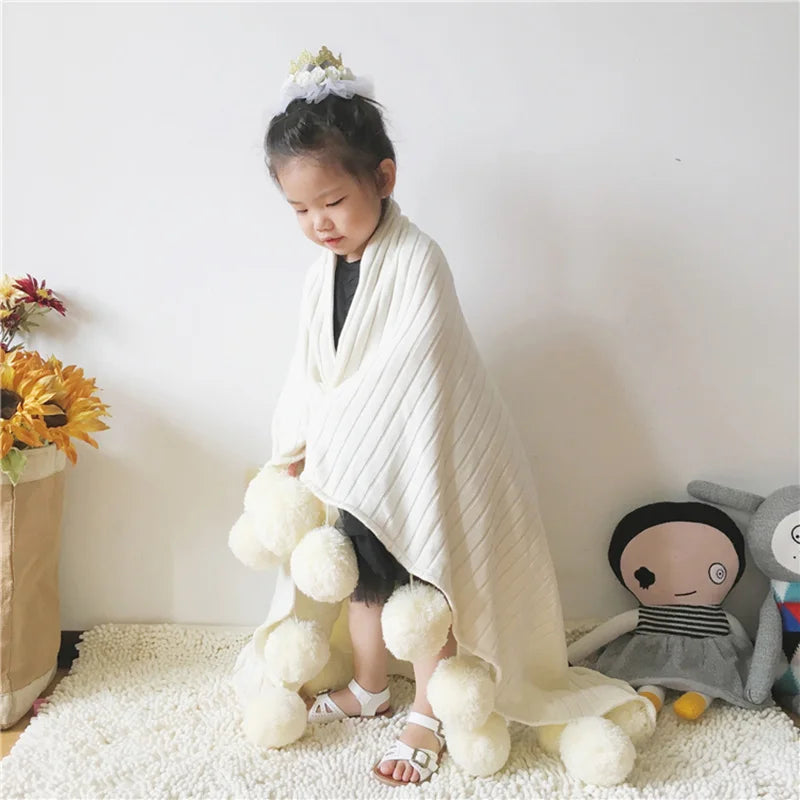 Cute Swaddle Baby Blankets Nordic Photography Props For Children