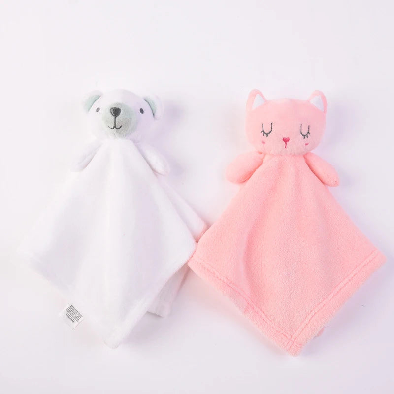 Baby Comfort Soothing Blankets with Animal Toys