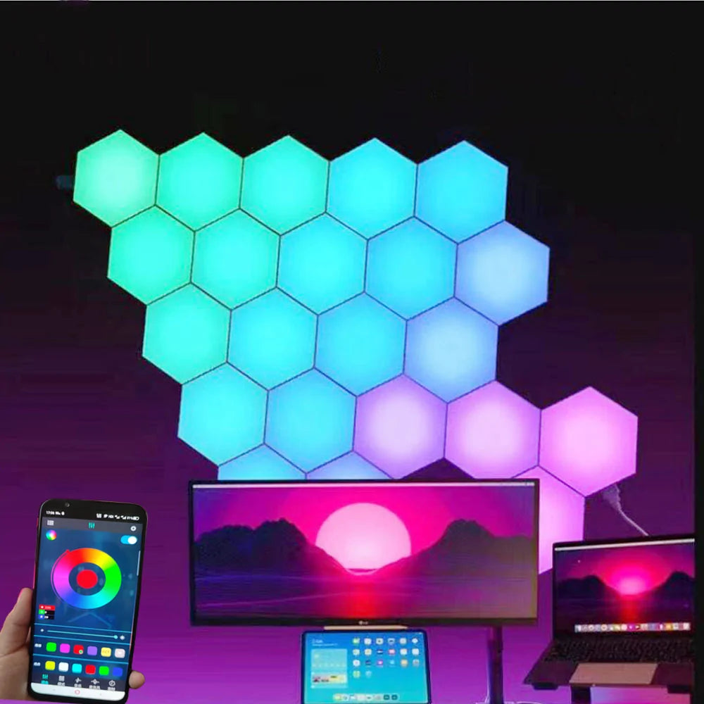 Hexagons Creative Decoration Wall Lamp