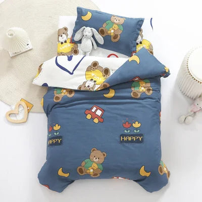 3pcs Set Cotton Baby Bedding Duvet Cover, Crib Sheet, Pillowcase