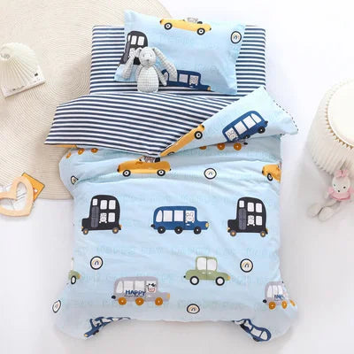 3pcs Set Cotton Baby Bedding Duvet Cover, Crib Sheet, Pillowcase