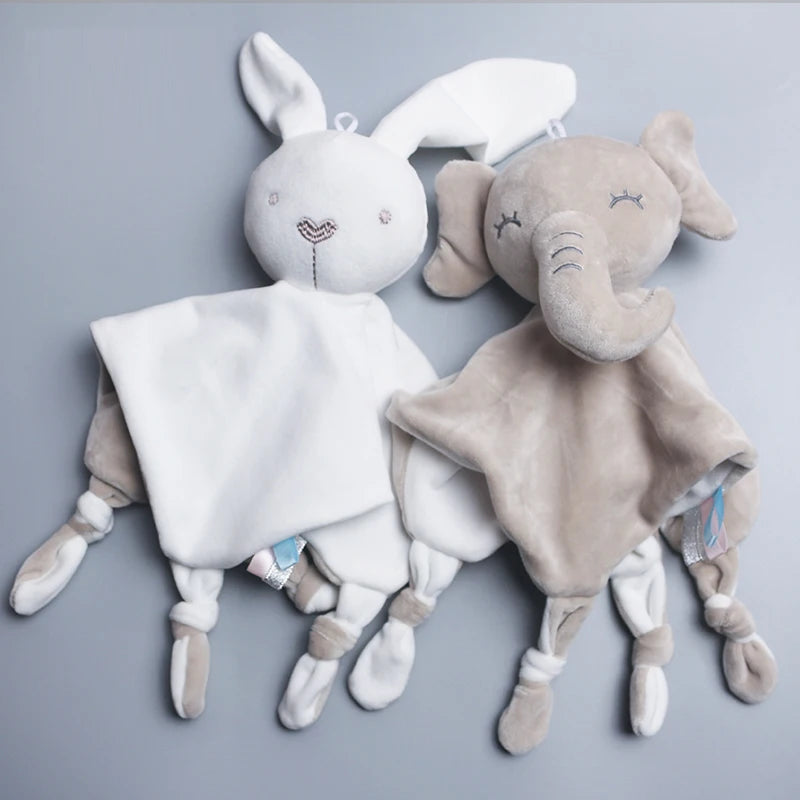 Baby Comfort Soothing Blankets with Animal Toys