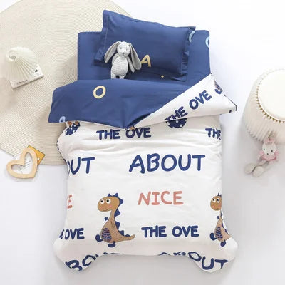 3pcs Set Cotton Baby Bedding Duvet Cover, Crib Sheet, Pillowcase