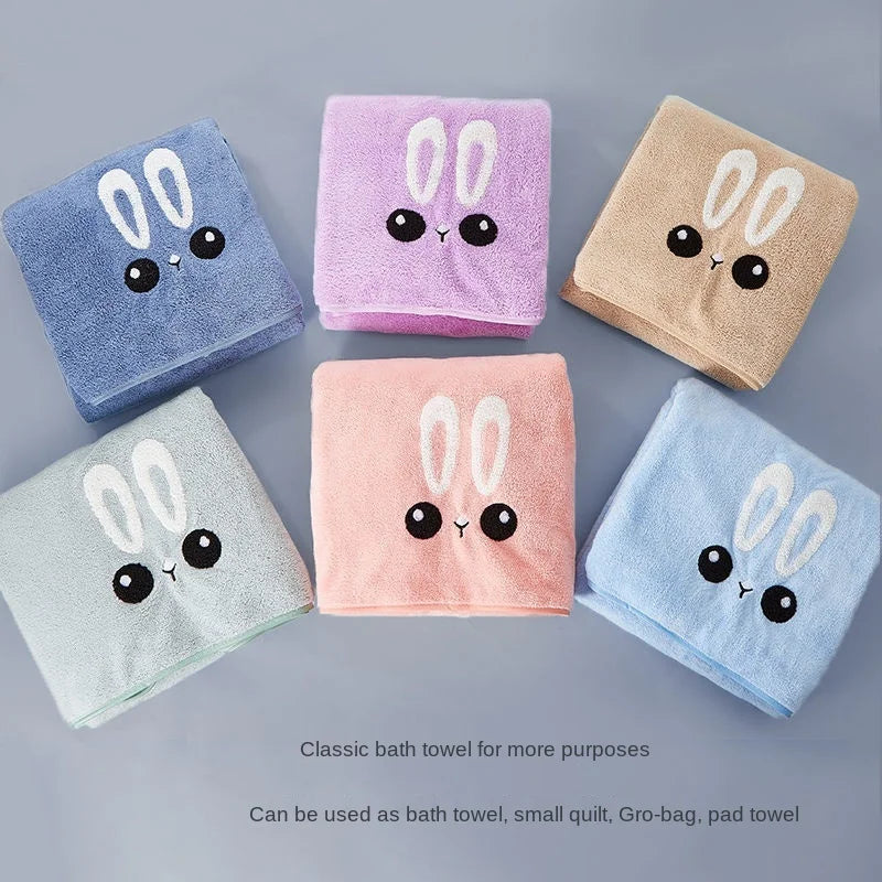 Thickened Bath Towels Pure Cotton Super Absorbent Hooded Cloak Bath Towels