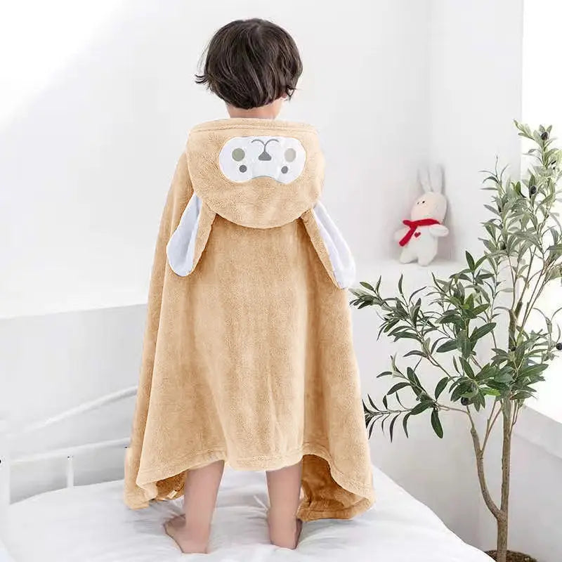 Thickened Bath Towels Pure Cotton Super Absorbent Hooded Cloak Bath Towels