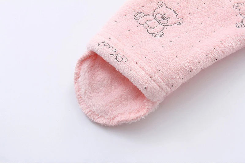 Newborn Baby Rompers Spring Autumn Warm Fleece Cute Infant Costume Kids Playsuit Jumpsuits Baby Clothes 0-1Y Outwear