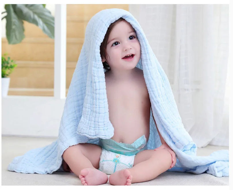 100% Cotton Gauze 6 Layer Swaddle Multipurpose Baby Blankets