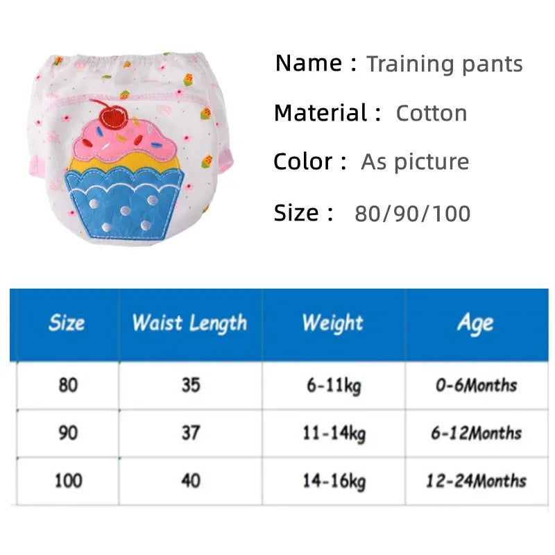 5Pcs Waterproof Baby Training Pants for Babies 7-33 bs.