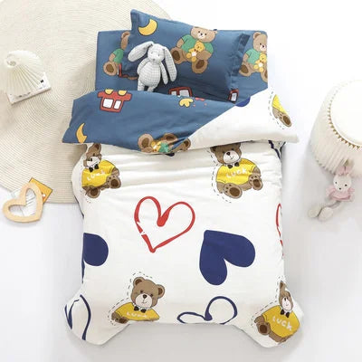 3pcs Set Cotton Baby Bedding Duvet Cover, Crib Sheet, Pillowcase