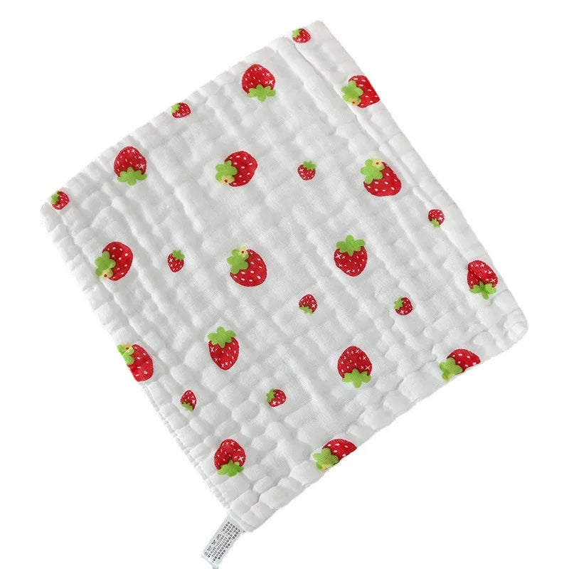 3Pcs Soft Baby Burp Towels, 6 Layer 100% Cotton Muslin Towels for Bathing and Feeding - 9.84x9.84inch