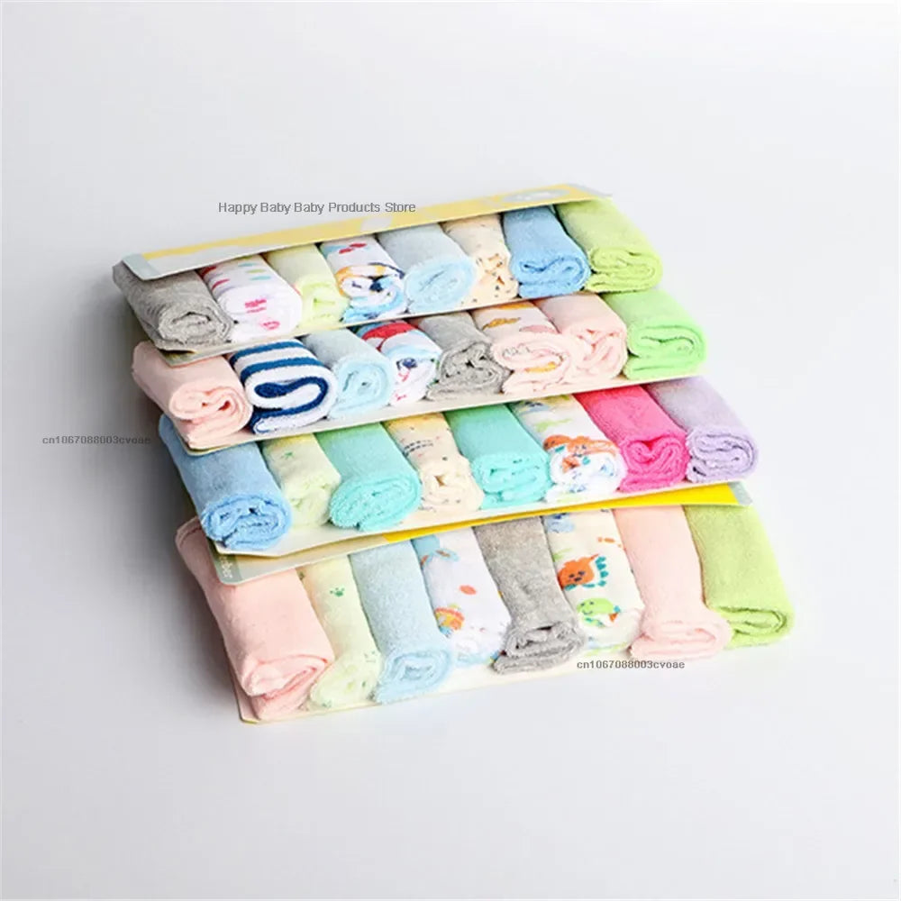 8Pcs Extra Soft Baby Bath Towels and Burp Cloths - 8.26x8.26inch