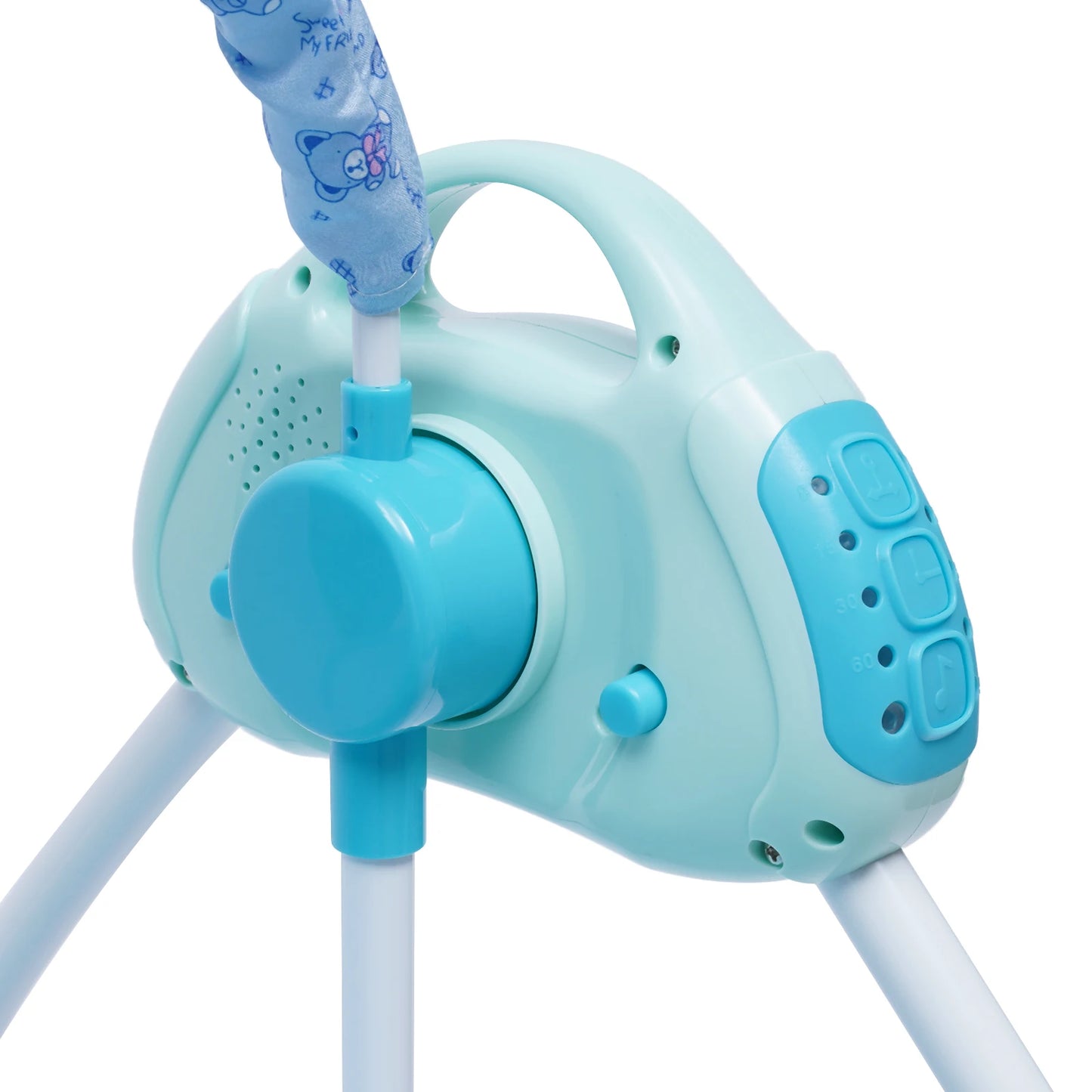 Automated Baby Swing (With Timer+Bluetooth Music+Mat+Pillow+Remote 5 Gears Adjustable)