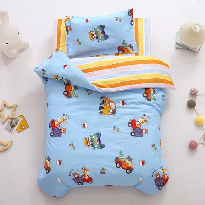 3pcs Set Cotton Baby Bedding Duvet Cover, Crib Sheet, Pillowcase