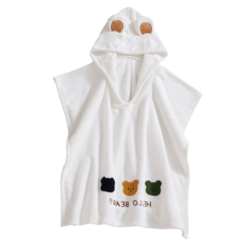 Baby Robe Cartoon Hoodies Rabbit Cloak, Kids Soft Bathrobe Pajamas