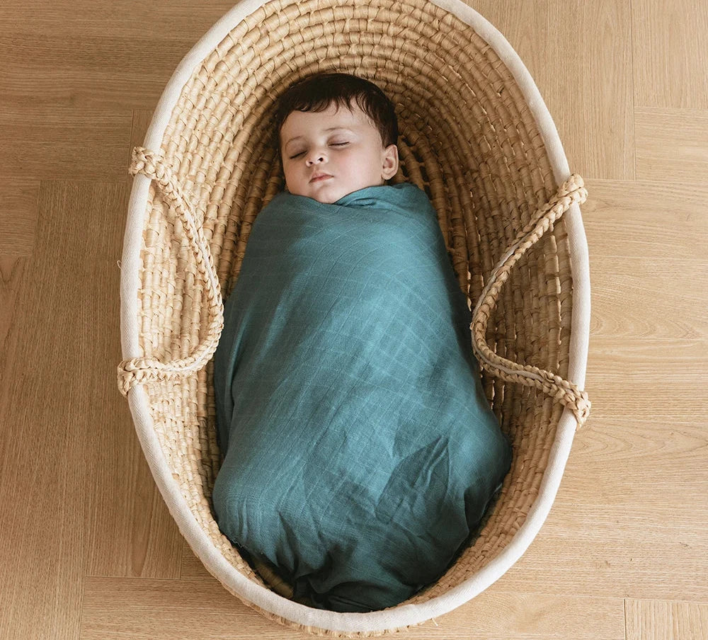 Summer Breathable Bamboo Cotton Multipurpose Swaddle Blankets 120*120cm / 47.25x47.25inch