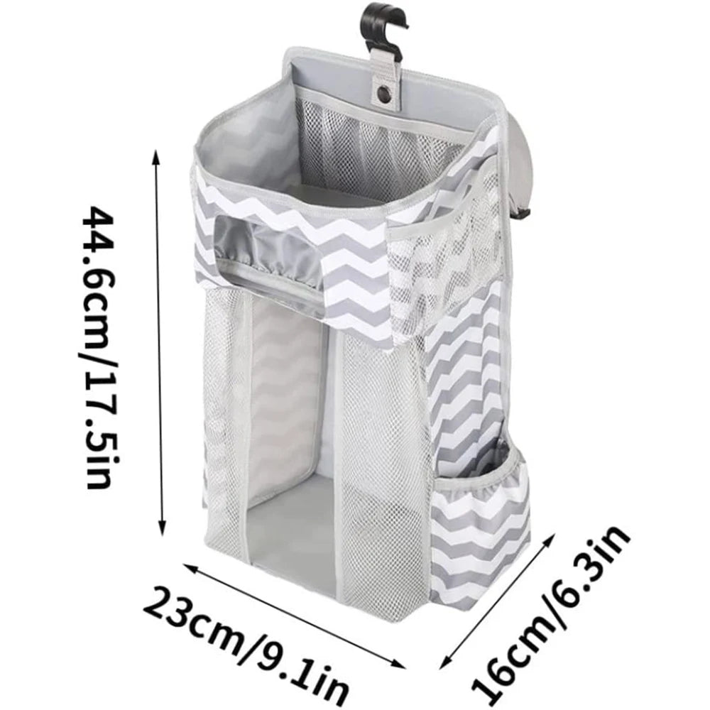 Hanging Diaper Caddy Organizer for Changing Table & Cribs